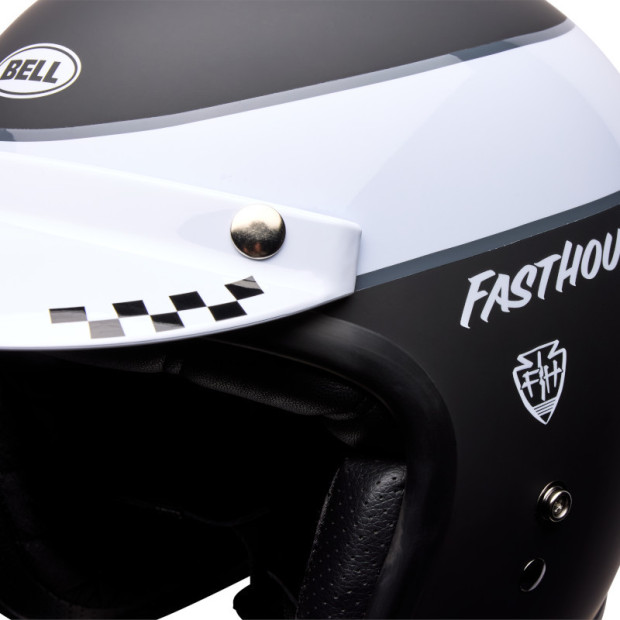 Casque jet Bell Custom 500 Fasthouse LE - Noir