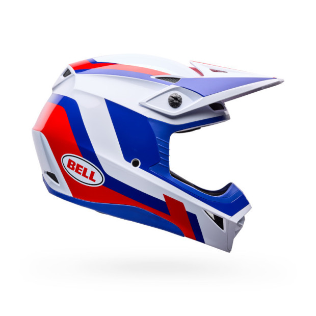 Casque cross Bell MX-10 Mips Dyno - Rouge Blanc