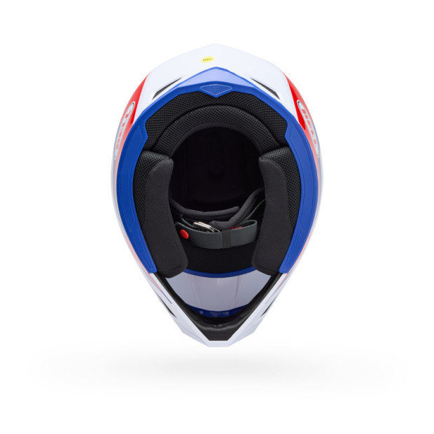 Casque cross Bell MX-10 Mips Dyno - Rouge Blanc