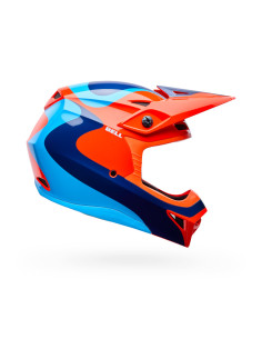 Casque cross Enfant Bell MX-10 Mips Wave - Orange Bleu 2