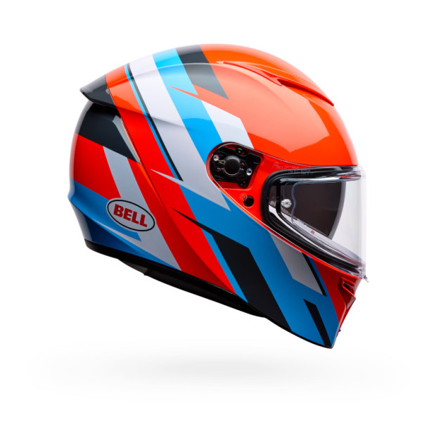 Casque intégral Bell Lithium Nova - Orange Bleu