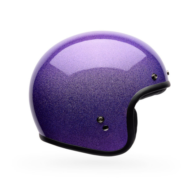 Casque jet Bell Custom 500 Paillettes - Violet