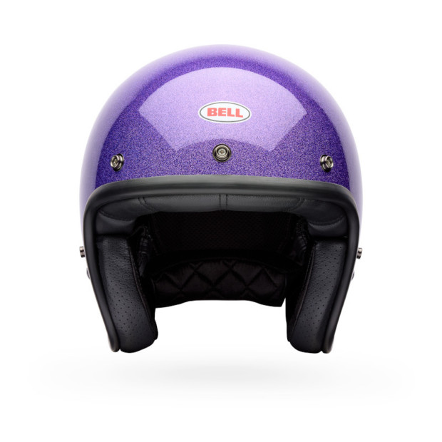 Casque jet Bell Custom 500 Paillettes - Violet