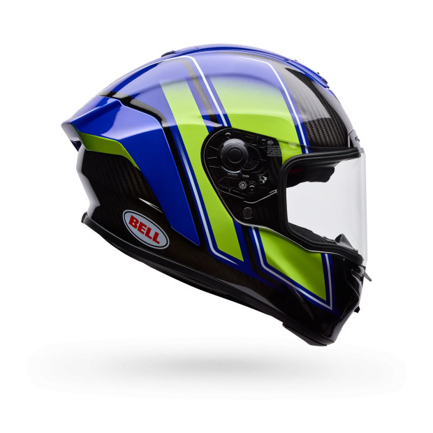Casque intégral Bell Racestar DLX Flex Grid - Bleu Jaune