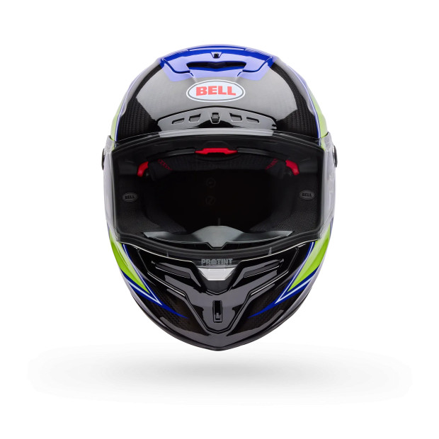 Casque intégral Bell Racestar DLX Flex Grid - Bleu Jaune