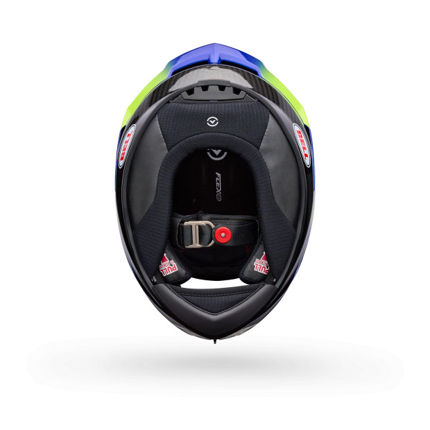 Casque intégral Bell Racestar DLX Flex Grid - Bleu Jaune
