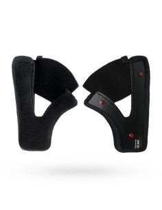 Mousses de joues textile Bell Moto-3 20 mm - Noir