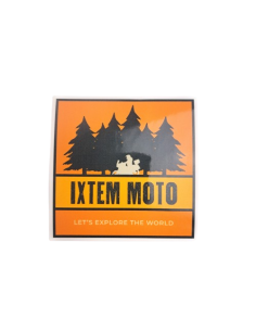 Sticker IXTEM MOTO Explore the World 6,5cm