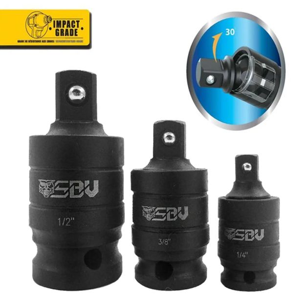 SBV-TOOLS-Lot-de-3-adaptateurs-articulés-pour-douilles-à-choc-1/4-3/8-1/2