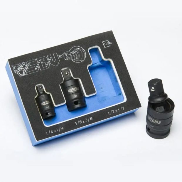 SBV-TOOLS-Lot-de-3-adaptateurs-articulés-pour-douilles-à-choc-1/4-3/8-1/2