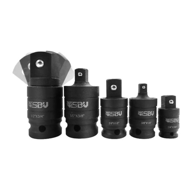 SBV-TOOLS-Lot-de-5-adaptateurs-articulés-pour-douilles-à-choc-1/4-3/8-1/2