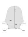 Bulle moto Givi A201 fumée - 29,5 x 32,5 cm