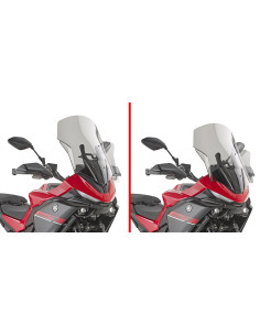 Bulle moto Givi D2177S fumée - 55,5 x 46 cm