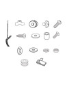 Fixations de bulle Givi 292DT pour Kymco Dink 50 - 125 - 200i 2006-2016