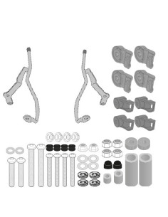 Fixations de bulle Givi A7064A pour SYM Symphony 125 Euro 5 2021-2025