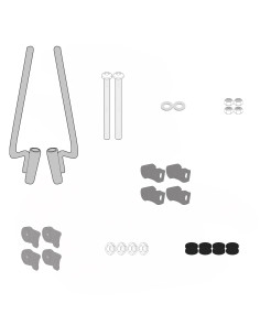Fixations pour bulle ou saute-vent Givi A5623A pour Piaggio Liberty 50 125 150 2025-2026