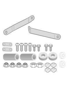 Fixations pour bulle ou saute-vent Givi A7053A pour SYM Symphony S 50-125-150-151 2009-2020