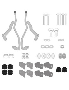 Fixations pour bulle ou saute-vent Givi A7074A pour SYM BWT 125 E5