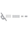 Kit de fixation support valise Givi TE4127 sans support top case pour KAWASAKI 400 Ninja 2018-2021