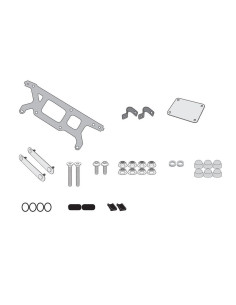 Kit de montage Tool Box Givi S250 pour support valise PL3116 SUZUKI DL 250 V-Strom 2017-2021