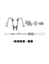 Fixations de bulle Givi A1168A pour Honda 125 Super Cub C 2018-2026