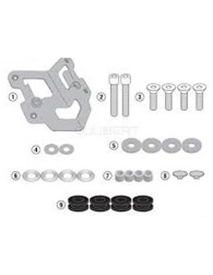 Fixations de bulle Givi 4125S / GR pour KAWASAKI 125 Z 2019-2021