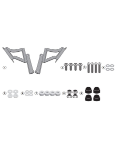 Fixations de bulle Givi A4128A pour Kawasaki 650 - 900 Z 2020-2026