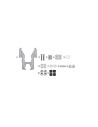 Fixations de bulle Givi D2143KIT pour Yamaha 900 Niken 2019-2024