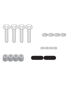 Kit de montage du support top case Givi 2130KIT pour Yamaha 700 Tracer 2016-2024