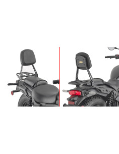 Sissy bar Givi TS4134C pour Kawasaki Eliminator 500 2024-2026