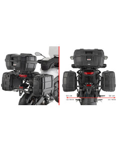 Supports de valises latérales Givi PLO2171MK Monokey pour Yamaha Tracer 9 Tracer 9 GT Tracer 9 GT 2025-2026
