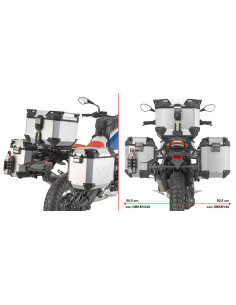 Supports de valises latérales Givi PLOS5151CAM Monokey pour BMW R 12 GS
