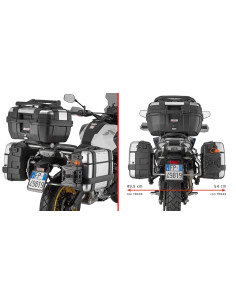 Supports de valises latérales Givi PL9228 - spécifiques MONOKEY pour CFMoto 700 MT ADV 2025-2026