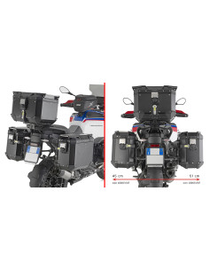 Supports de valises latérales Givi PLO5146CAM Monokey CAM-SIDE pour BMW R 1300 GS Adventure 2025-2026