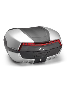 Top case moto 58 L Givi V58N2 Monokey Maxia 5 - Noir / Gris / Rouge
