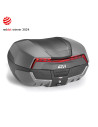 Top case moto 58 L Givi V58NNG2 Monokey - Noir / Gris / Rouge