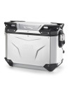 Valise latérale moto 37 L Givi OBKEV37AAL Monokey Trekker Outback EVO gauche - Aluminium anodisé
