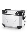 Valise latérale moto 44 L Givi OBKEV44AAL Monokey Trekker Outback EVO gauche - Aluminium anodisé