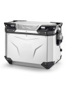 Valise latérale moto 48 L Givi OBKEV48AAL Monokey Trekker Outback EVO gauche - Aluminium anodisé