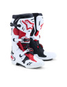 Bottes cross Alpinestars Tech 10 - Blanc Noir Rouge Vif
