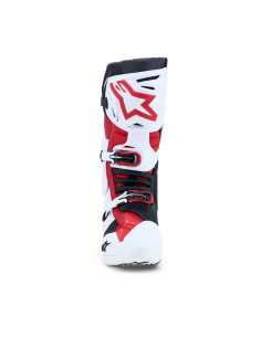 Bottes cross Alpinestars Tech 10 - Blanc Noir Rouge Vif 2
