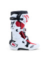 Bottes cross Alpinestars Tech 10 - Blanc Noir Rouge Vif
