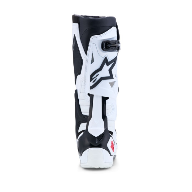 Bottes cross Alpinestars Tech 10 - Blanc Noir Rouge Vif