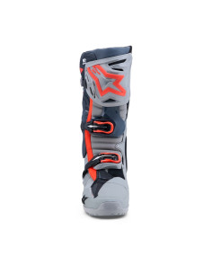 Bottes cross Alpinestars Tech 10 Enduro - Gris Rouge Fluo 2