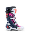 Bottes cross Alpinestars Tech 10 Supervented - Bleu Blanc Fuchsia