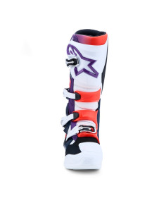 Bottes cross Alpinestars Tech 7 - Violet Blanc Bleu Rouge Fluo 2