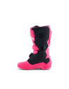 Bottes cross enfant Alpinestars Tech 7S - Rose Fluo Noir Blanc
