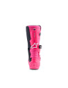 Bottes cross enfant Alpinestars Tech 7S - Rose Fluo Noir Blanc
