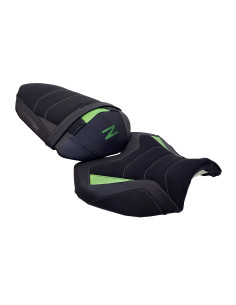 Housse de selle Bagster Noir - Cabone - Vert KAWASAKI Z 750 - 1000 2007-2012