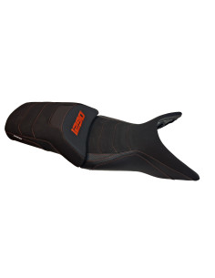 Housse de selle Bagster Noir - Cabone - orange KTM 1290 SUPER ADVENTURE 2021-2026